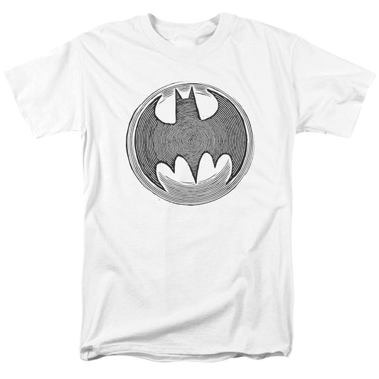 Batman - Knight Knockout - Short Sleeve Adult 18/1 - White T-shirt