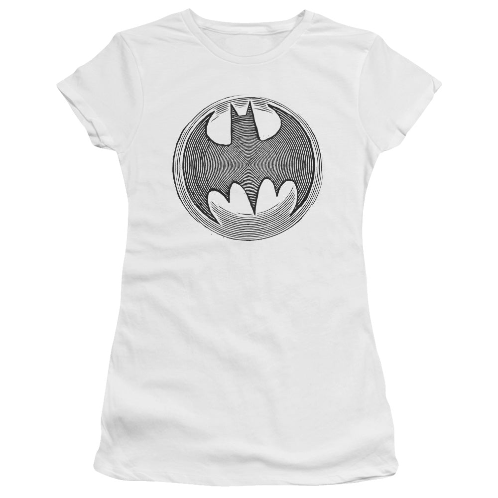 BATMAN KNIGHT KNOCKOUT - S/S JUNIOR SHEER - WHITE T-Shirt