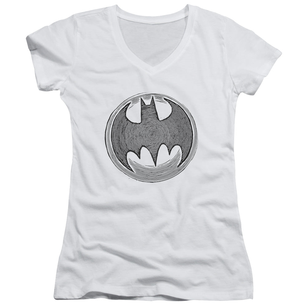 Batman - Knight Knockout - Junior V-neck - White
