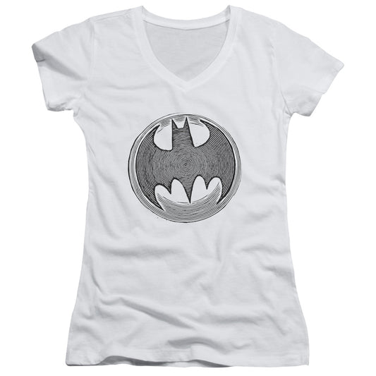 Batman - Knight Knockout - Junior V-neck - White
