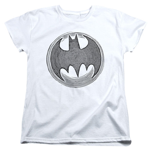 Batman - Knight Knockout - Short Sleeve Womens Tee - White T-shirt