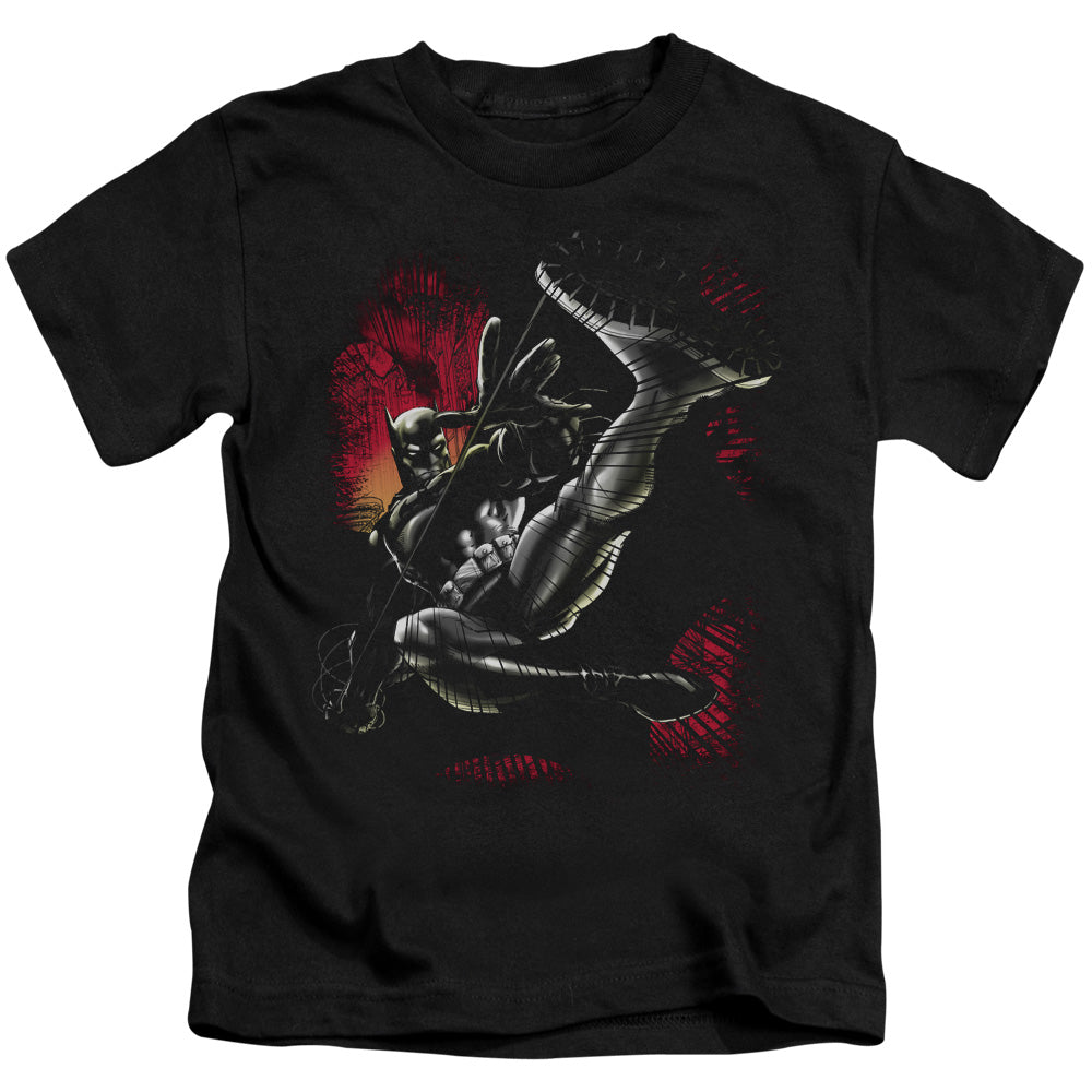BATMAN KICK SWING - S/S JUVENILE 18/1 - BLACK - T-Shirt