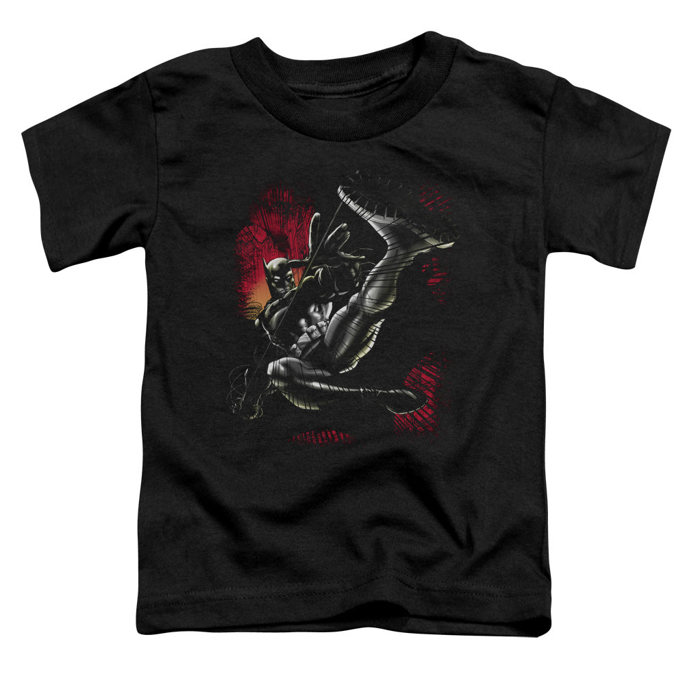 Batman - Kick Swing - Short Sleeve Toddler Tee - Black T-shirt