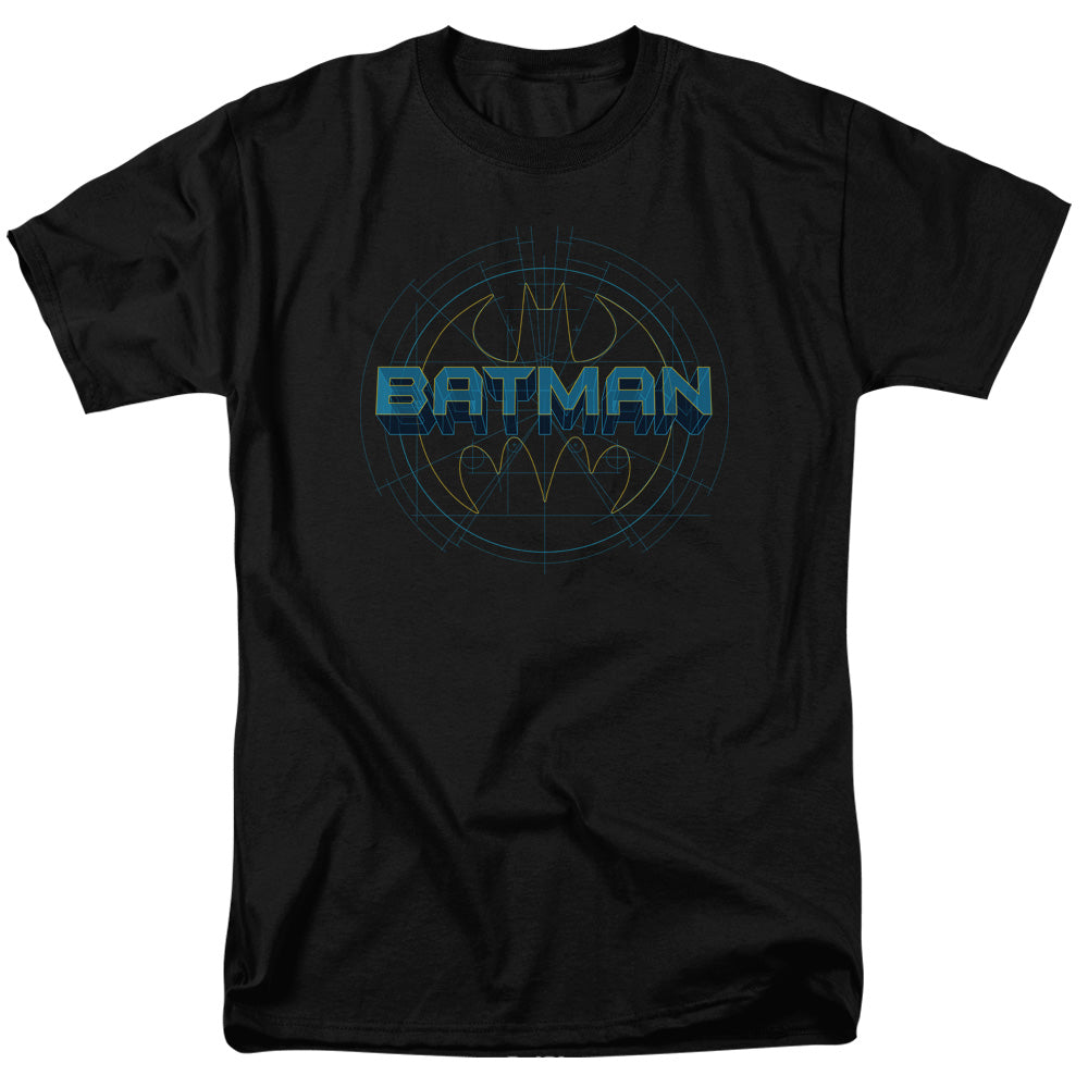 Batman - Bat Tech Logo - Short Sleeve Adult 18/1 - Black T-shirt