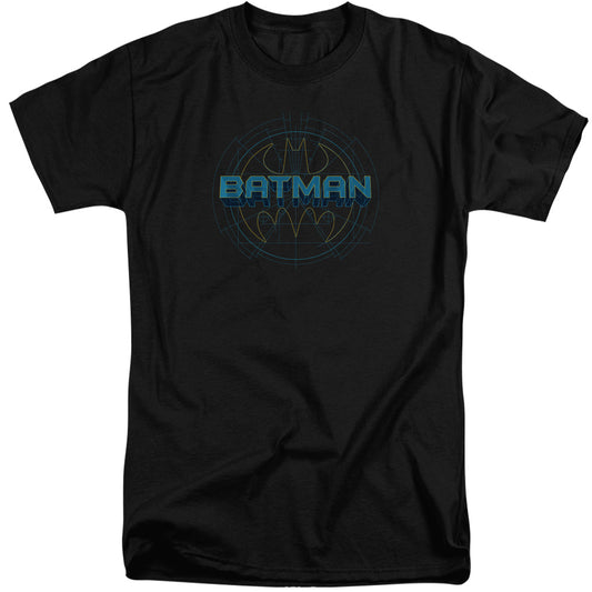Batman - Bat Tech Logo - Short Sleeve Adult Tall - Black T-shirt