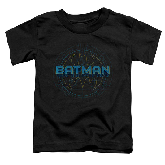 Batman - Bat Tech Logo - Short Sleeve Toddler Tee - Black T-shirt