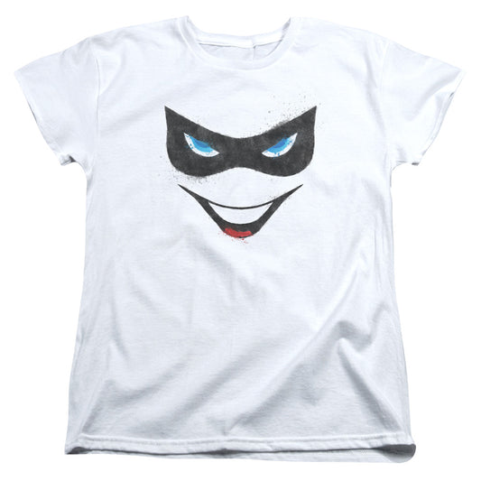 BATMAN HARLEY FACE - S/S WOMENS TEE - WHITE T-Shirt