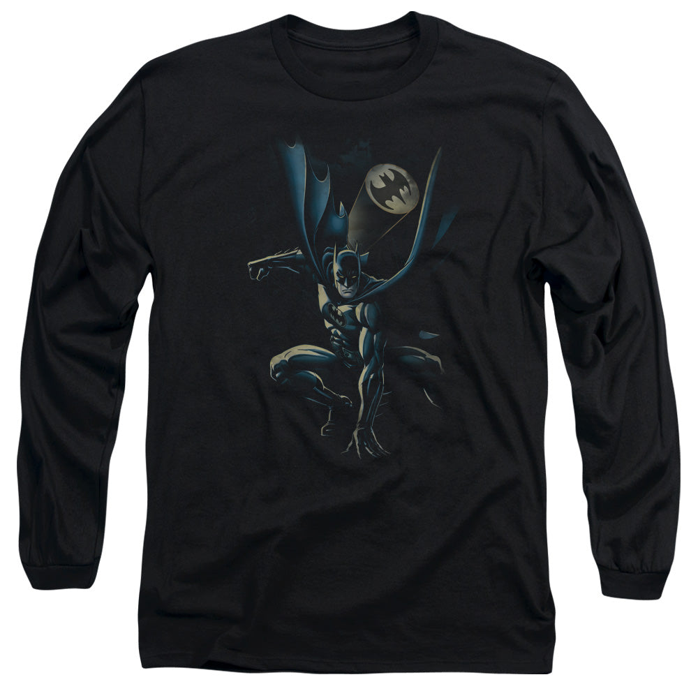 Batman - Calling All Bats - Long Sleeve Adult 18/1 - Black T-shirt
