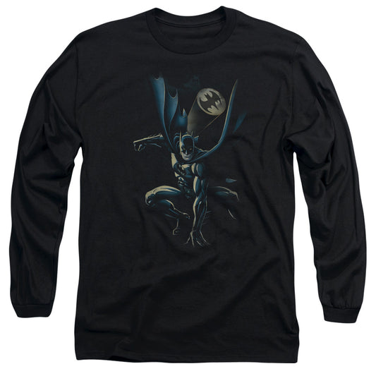 Batman - Calling All Bats - Long Sleeve Adult 18/1 - Black T-shirt