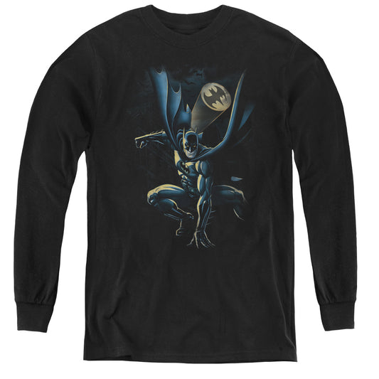 Batman - Calling All Bats - Youth Long Sleeve Tee - Black