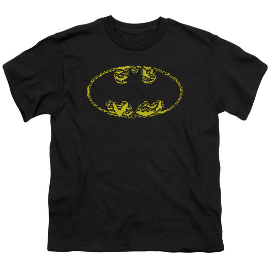 Batman - Bats On Bats - Short Sleeve Youth 18/1 - Black T-shirt