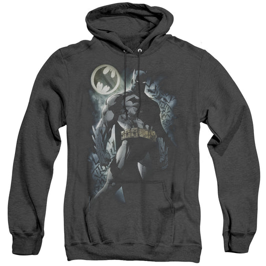 Batman - The Knight - Adult Heather Hoodie - Black