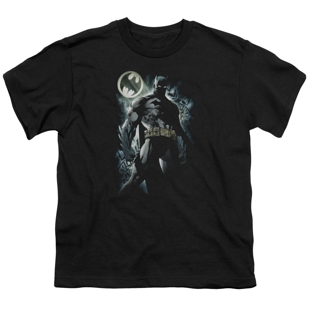 Batman - The Knight - Short Sleeve Youth 18/1 - Black T-shirt