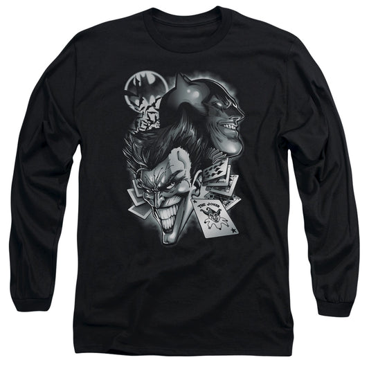 Batman - Archenemies - Long Sleeve Adult 18/1 - Black T-shirt