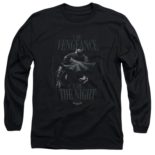 Batman - I Am - Long Sleeve Adult 18/1 - Black T-shirt