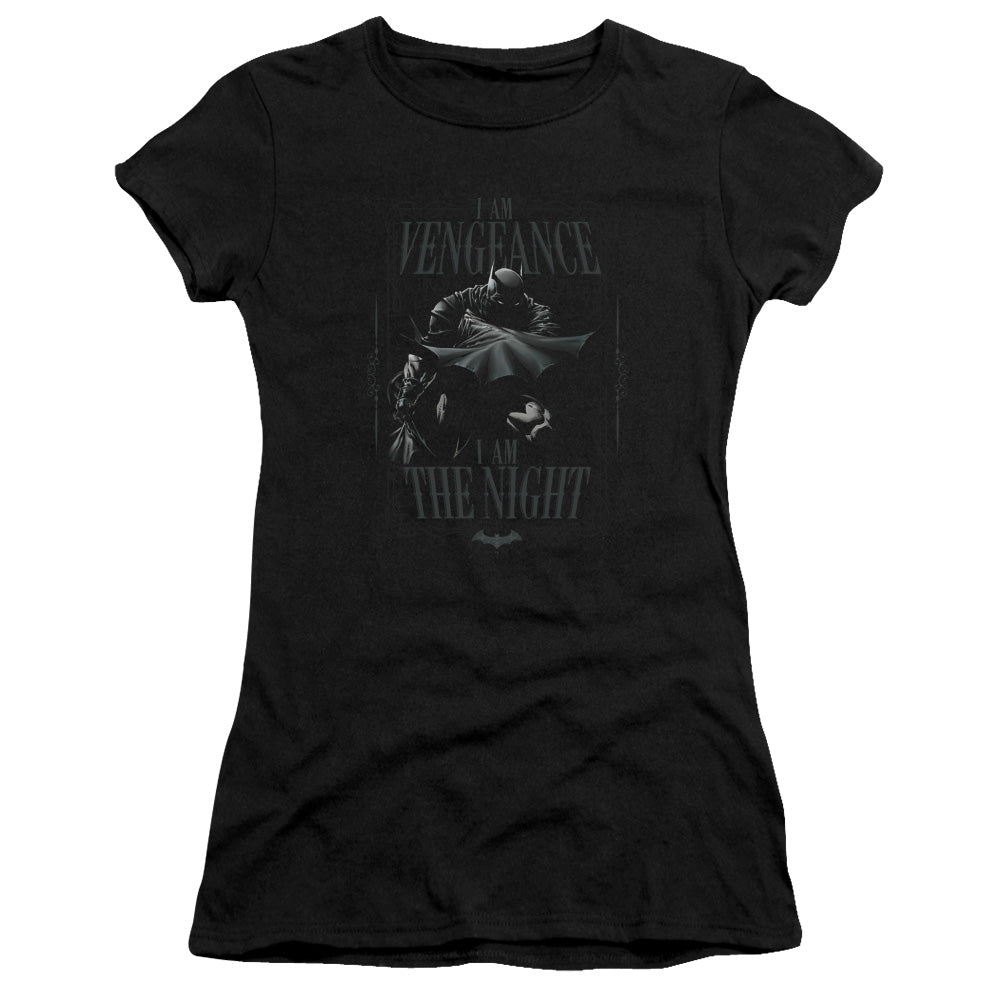 Batman - I Am - Short Sleeve Junior Sheer - Black T-shirt