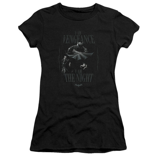 Batman - I Am - Short Sleeve Junior Sheer - Black T-shirt