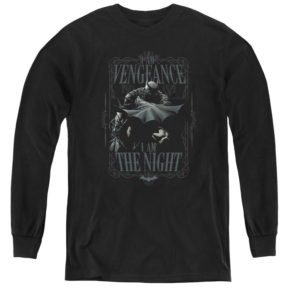 Batman - I Am - Youth Long Sleeve Tee - Black