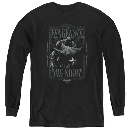 Batman - I Am - Youth Long Sleeve Tee - Black