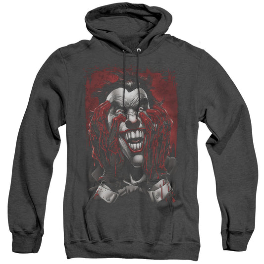 Batman - Blood In Hands - Adult Heather Hoodie - Black