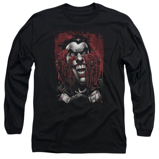 Batman - Blood In Hands - Long Sleeve Adult 18/1 - Black T-shirt