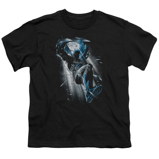 Batman - Bat Crash - Short Sleeve Youth 18/1 - Black T-shirt