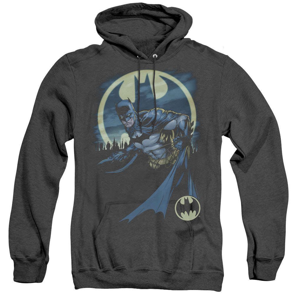 Batman - Heed The Call - Adult Heather Hoodie - Black