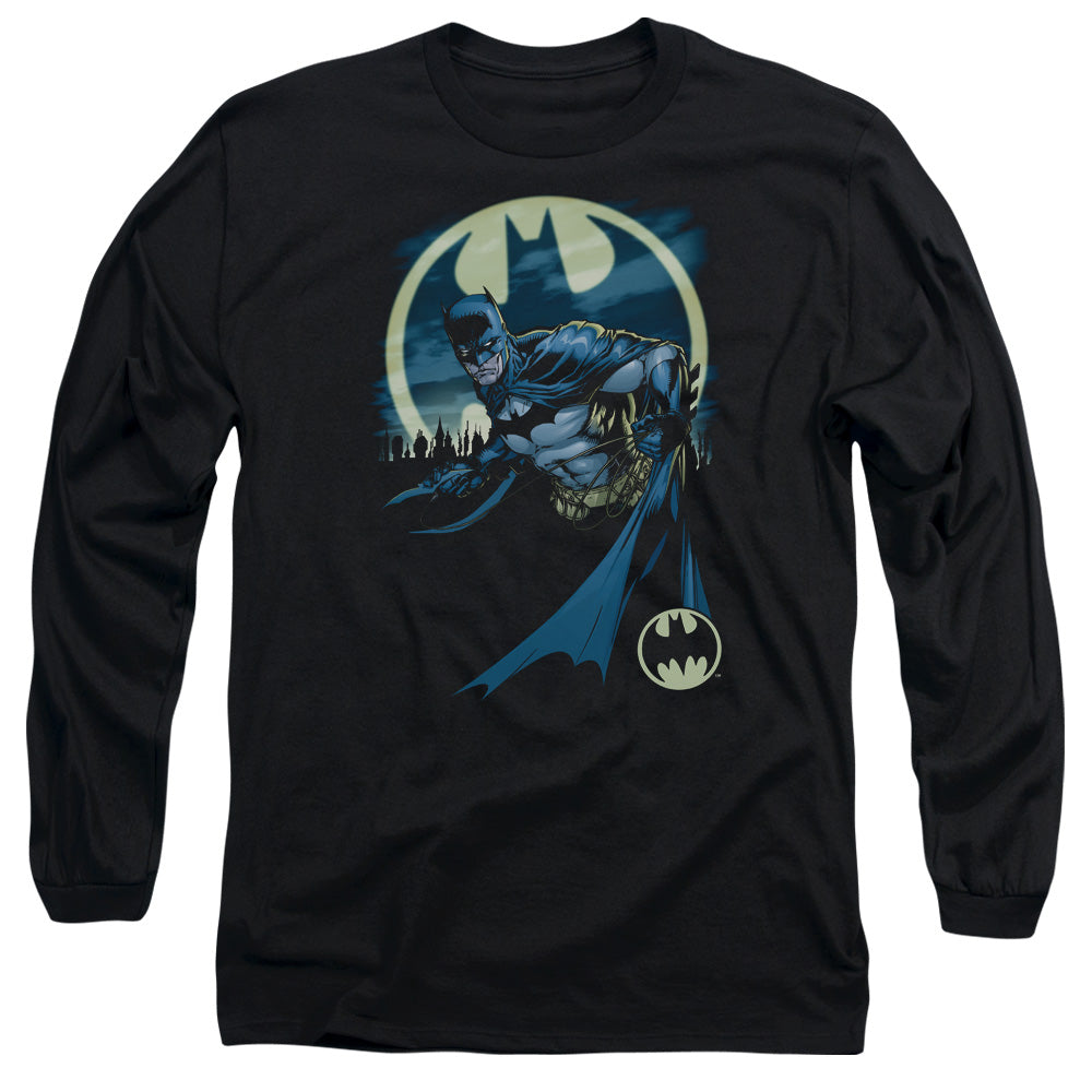 Batman - Heed The Call - Long Sleeve Adult 18/1 - Black T-shirt