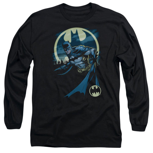 Batman - Heed The Call - Long Sleeve Adult 18/1 - Black T-shirt