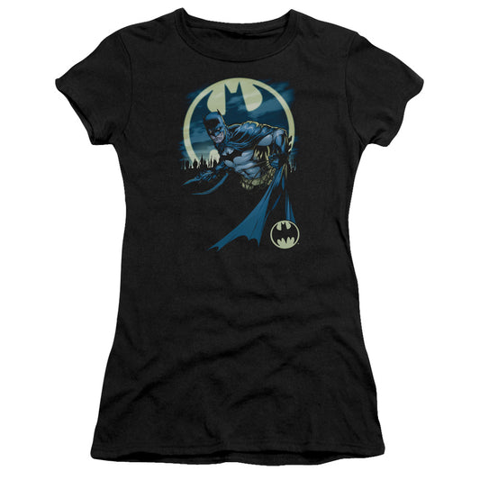 Batman - Heed The Call - Short Sleeve Junior Sheer - Black T-shirt