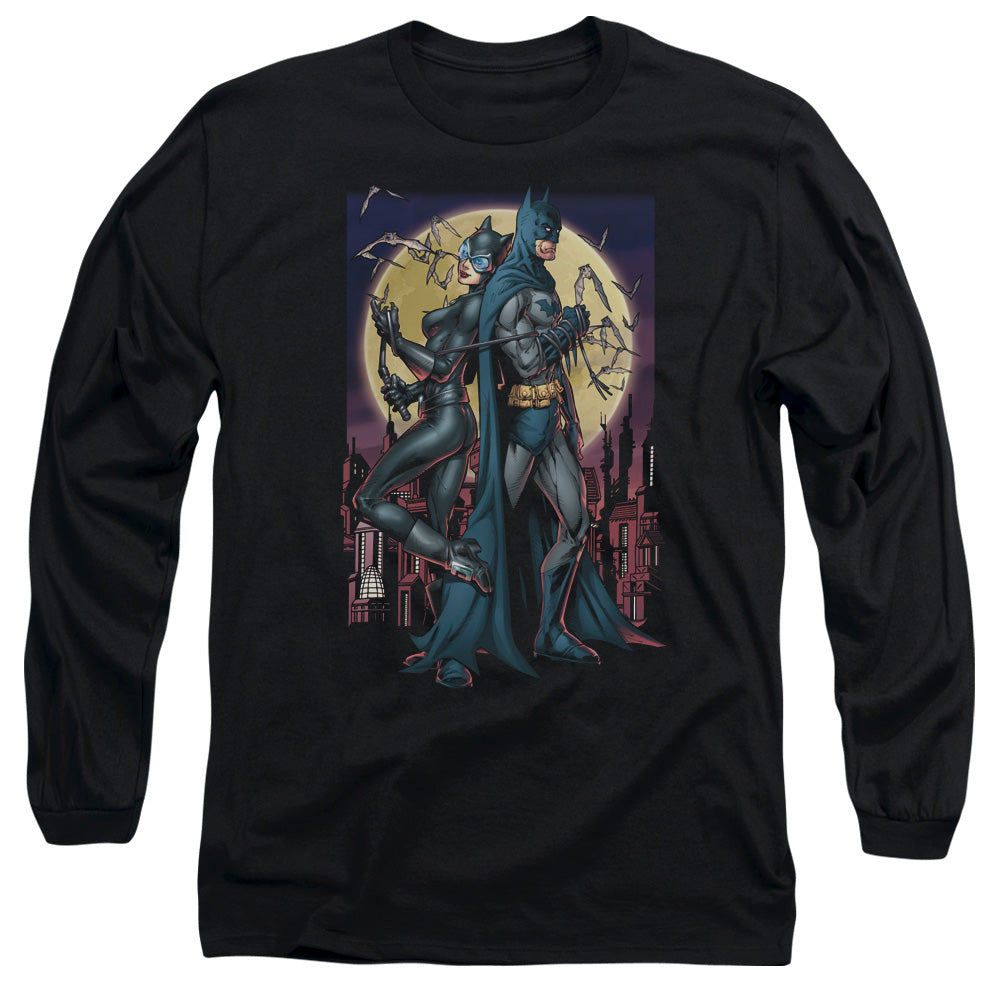 Batman - Paint The Town Red - Long Sleeve Adult 18/1 - Black T-shirt