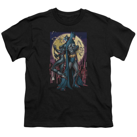 Batman - Paint The Town Red - Short Sleeve Youth 18/1 - Black T-shirt