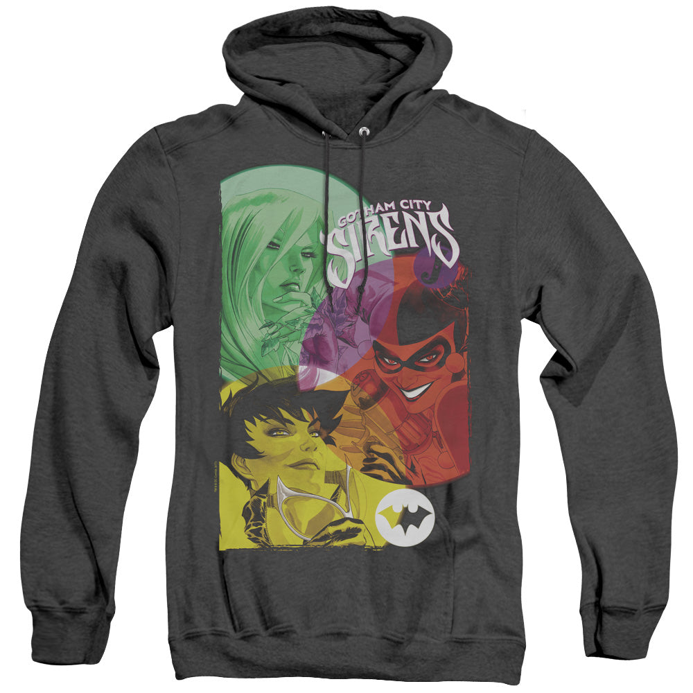 Batman - Gotham Sirens - Adult Heather Hoodie - Black