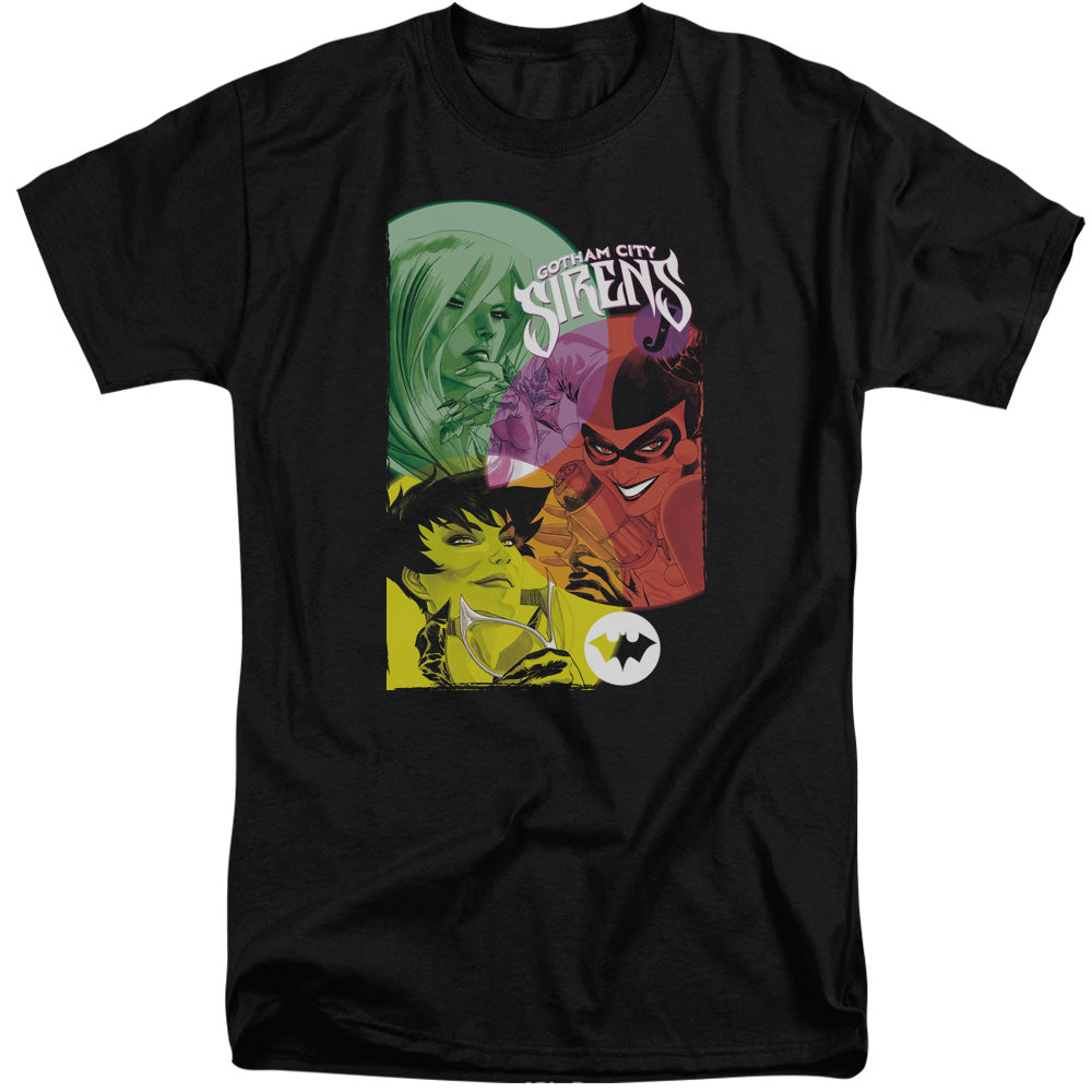 Batman - Gotham Sirens - Short Sleeve Adult Tall - Black T-shirt
