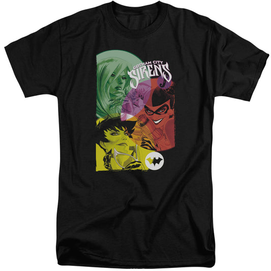 Batman - Gotham Sirens - Short Sleeve Adult Tall - Black T-shirt