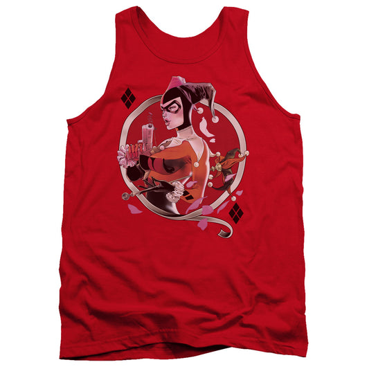 Batman - Harley Q - Adult Tank - Red