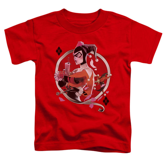 Batman - Harley Q - Short Sleeve Toddler Tee - Red T-shirt