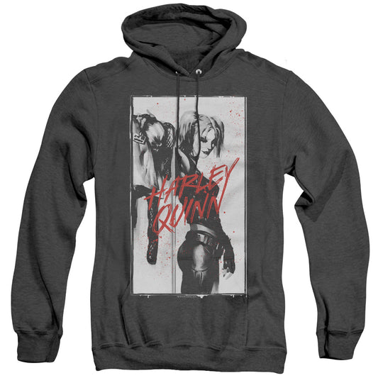 Batman - Inked Quinn - Adult Heather Hoodie - Black