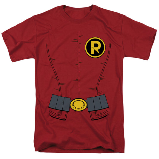 Batman - New Robin Uniform - Short Sleeve Adult 18/1 - Cardinal T-shirt