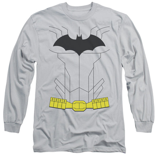 Batman - New Batman Uniform - Long Sleeve Adult 18/1 - Silver T-shirt