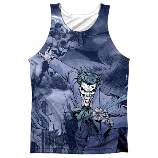 Batman - Catch The Joker - Adult 100% Poly Tank Top - White