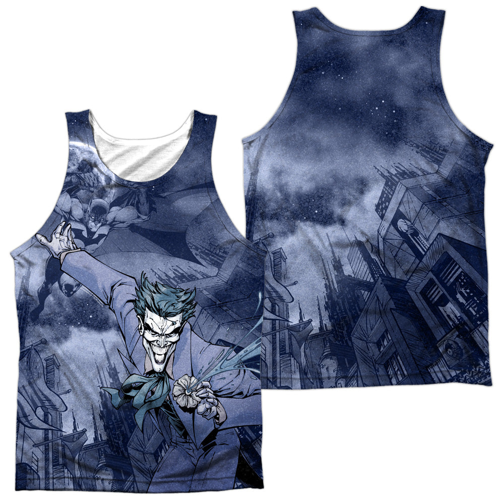 Batman - Catch The Joker - Adult 100% Poly Tank Top - White