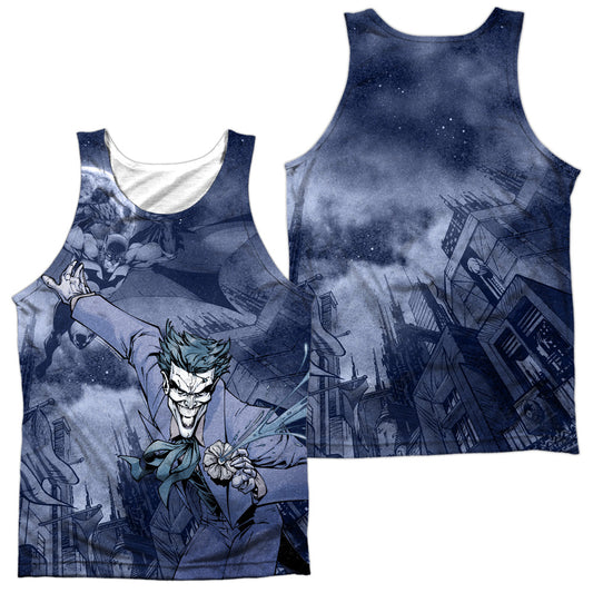 Batman - Catch The Joker - Adult 100% Poly Tank Top - White