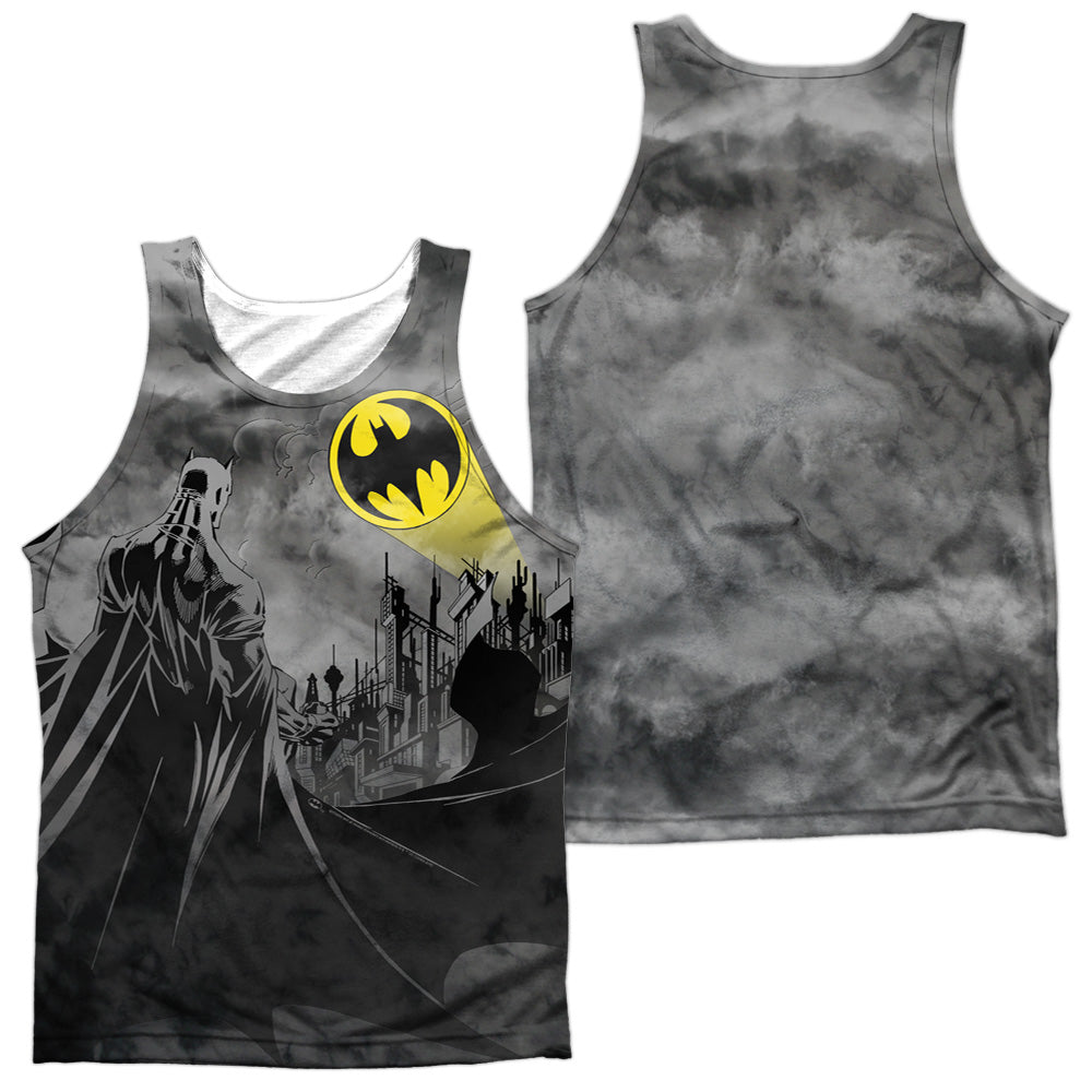 Batman - Heed The Call - Adult 100% Poly Tank Top - White