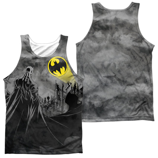 Batman - Heed The Call - Adult 100% Poly Tank Top - White
