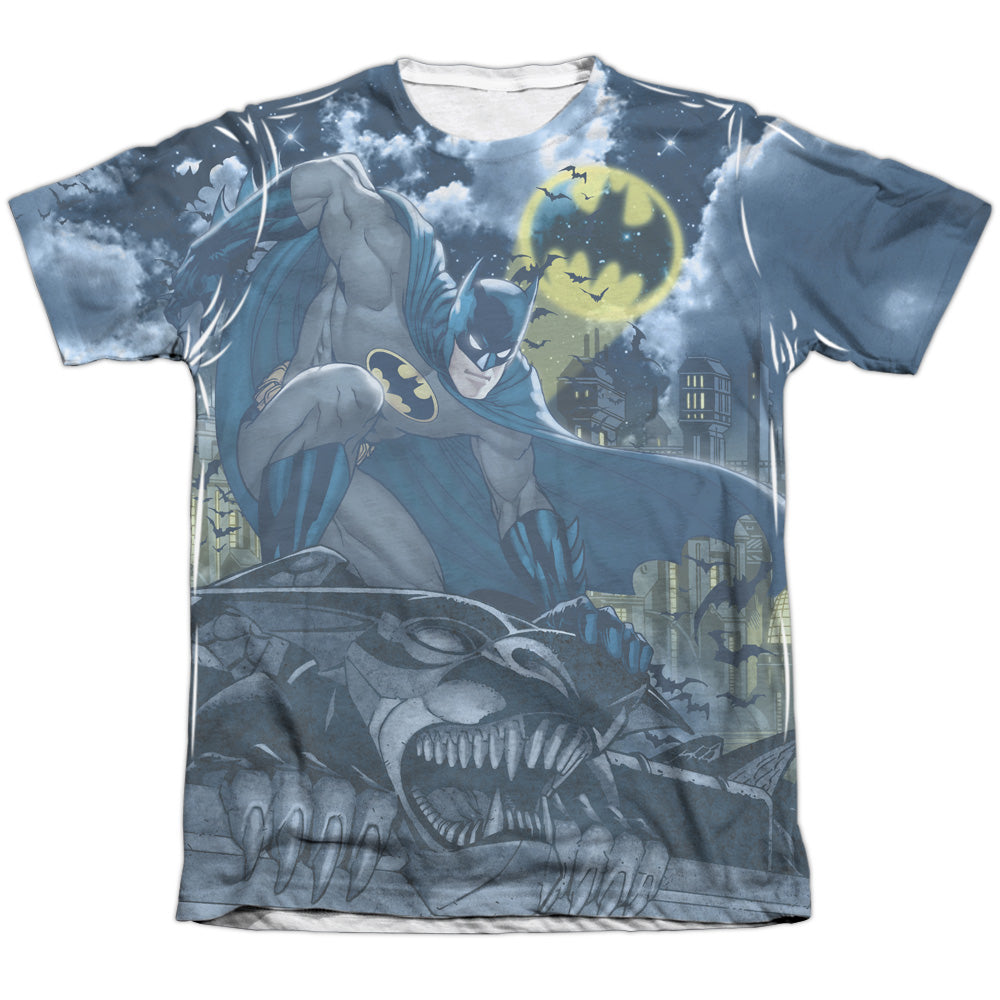 Batman - Gotham Gargoyle - Adult 65/35 Poly/cotton Short Sleeve Tee - White T-shirt
