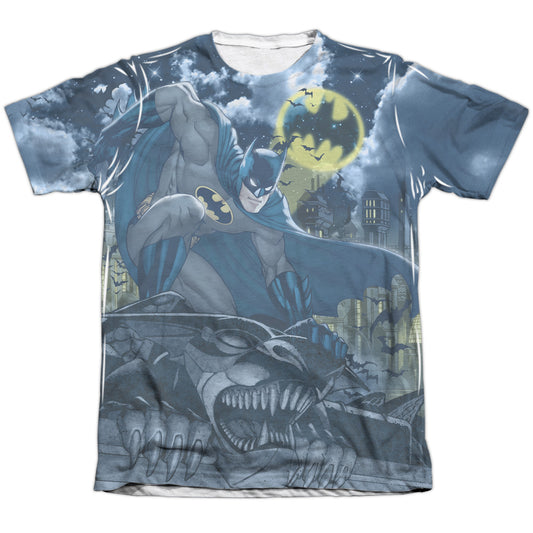 Batman - Gotham Gargoyle - Adult 65/35 Poly/cotton Short Sleeve Tee - White T-shirt