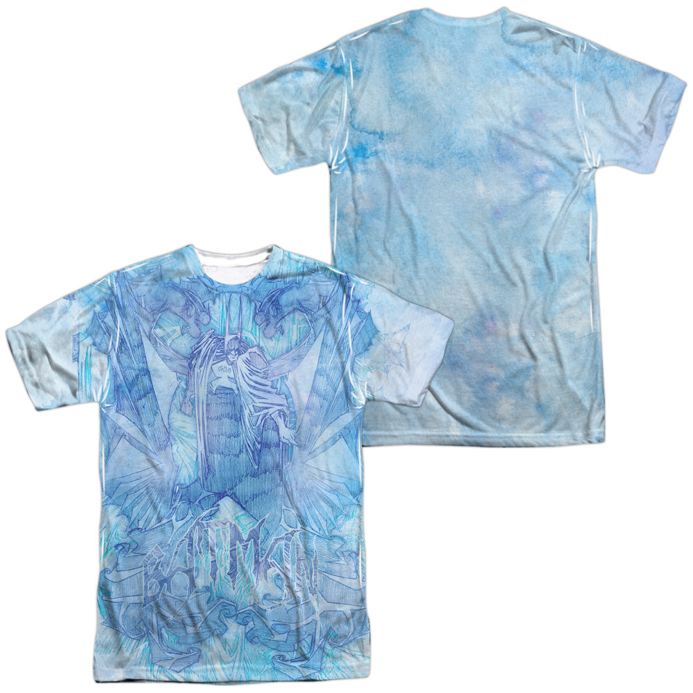 Batman - Brooding - Short Sleeve Adult Poly Crew - White T-shirt