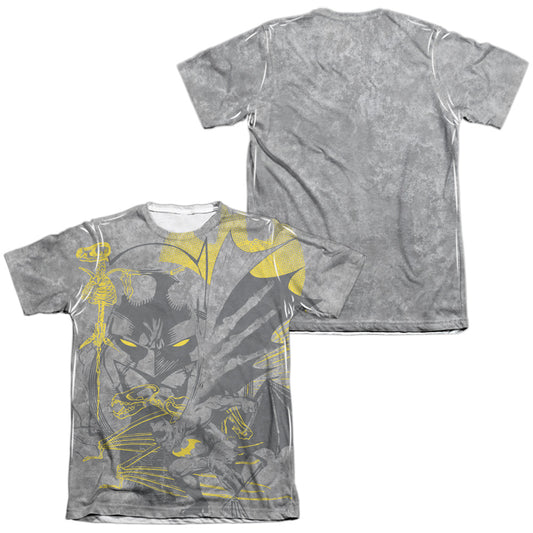 Batman - Symbiotic (Front/back Print) - Adult 65/35 Poly/cotton Short Sleeve Tee - White T-shirt