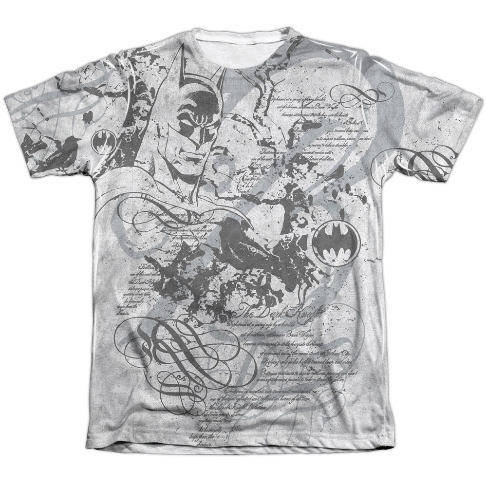 Batman - Tale Of The Dark Knight - Adult 65/35 Poly/cotton Short Sleeve Tee - White T-shirt